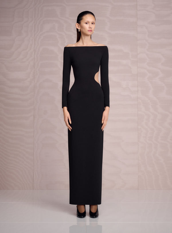 Solace London The Mircea Maxi Dress In Black