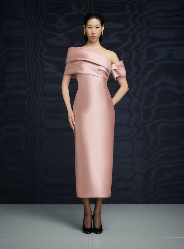 Solace London The Mirla Midaxi Dress In Oyster