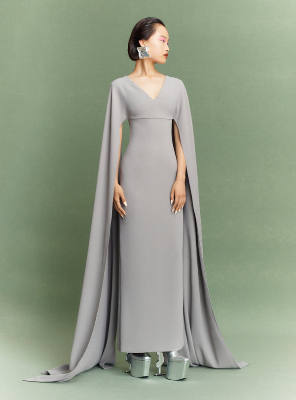 Solace London The Morgan Maxi Dress In Pewter