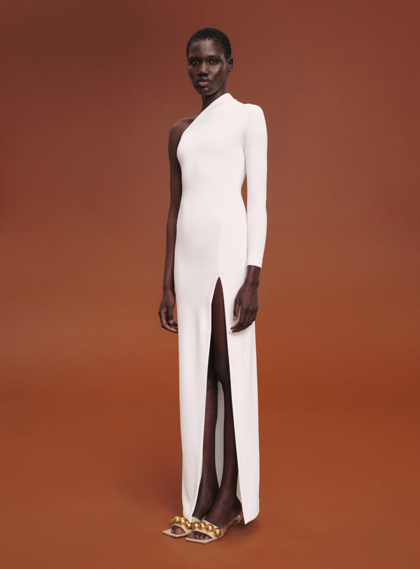 Solace London The Nadia Maxi Dress In Cream