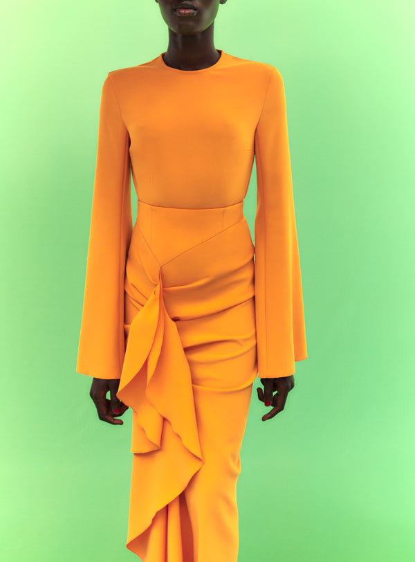 Solace London The Nahla Top In Orange