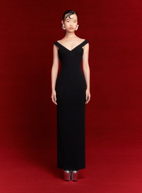 solace london The Nalani Maxi Dress in Black