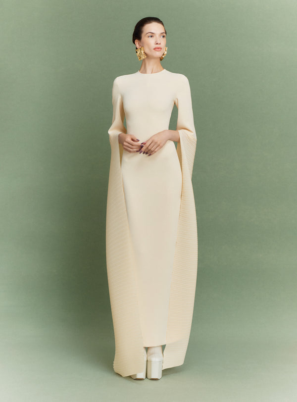 Solace London The Naomi Maxi Dress In Alabaster