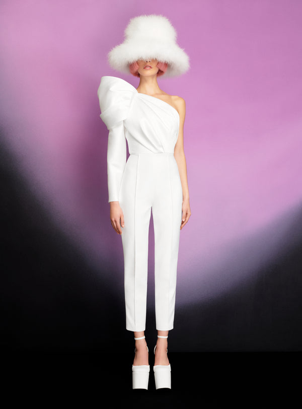 Solace London The Nova Jumpsuit In Cream