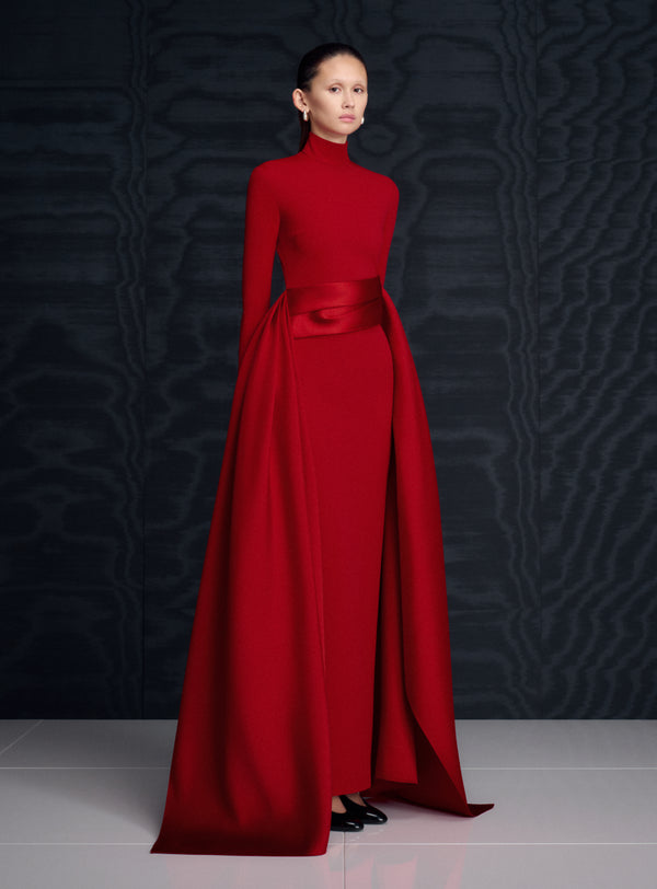 solace london The Olivia Maxi Dress in Crimson Red