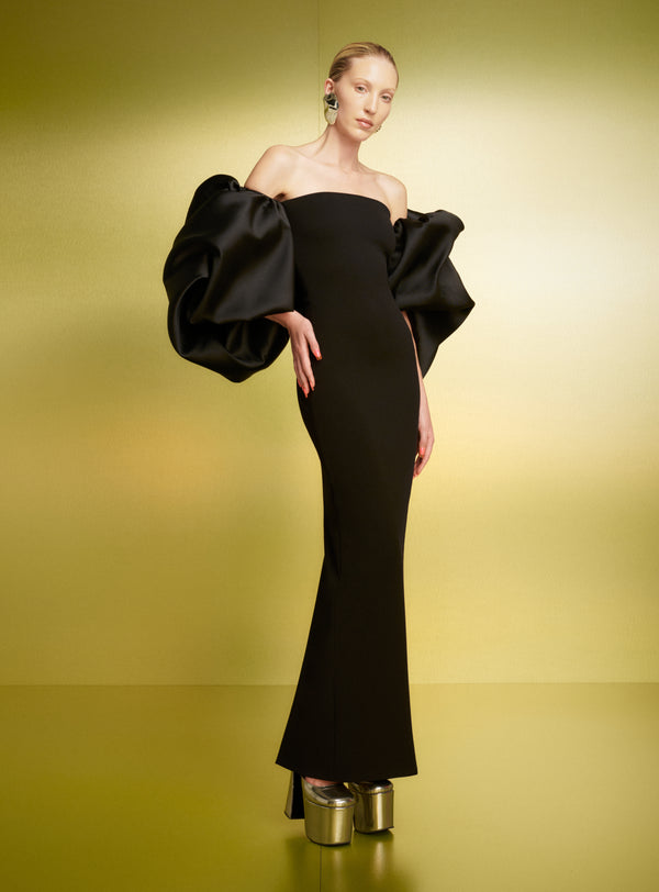 Solace London The Pia Maxi Dress In Black