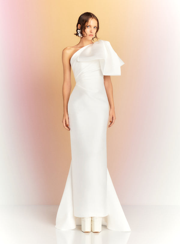 solace london The Priya Maxi Dress in Cream