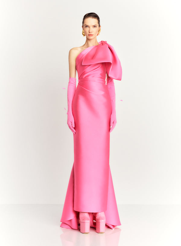 Solace London The Priya Maxi Dress In Light Pink