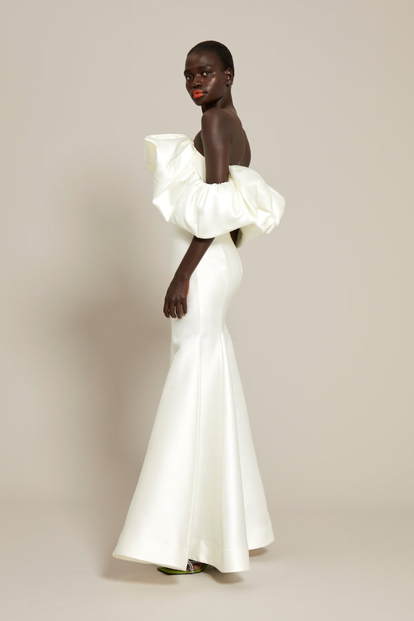 Solace London The Pyper Dress In Cream