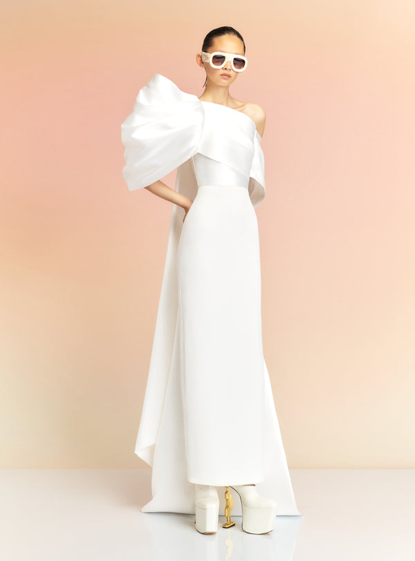 solace london The Raye Maxi Dress in Cream