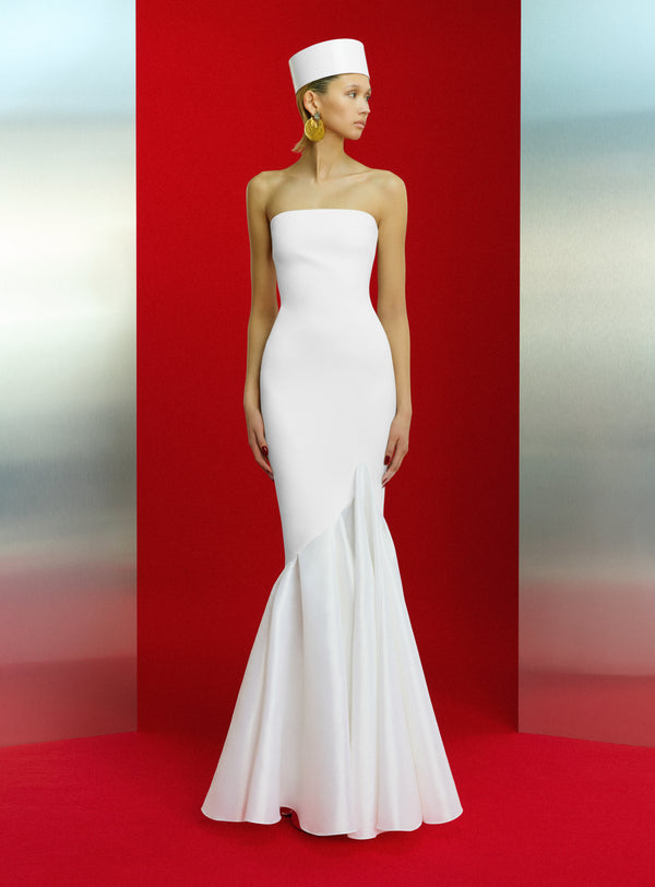 Solace London The Rayne Maxi Dress In Cream