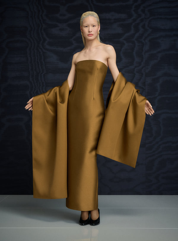 Solace London The Renee Midaxi Dress In Gold