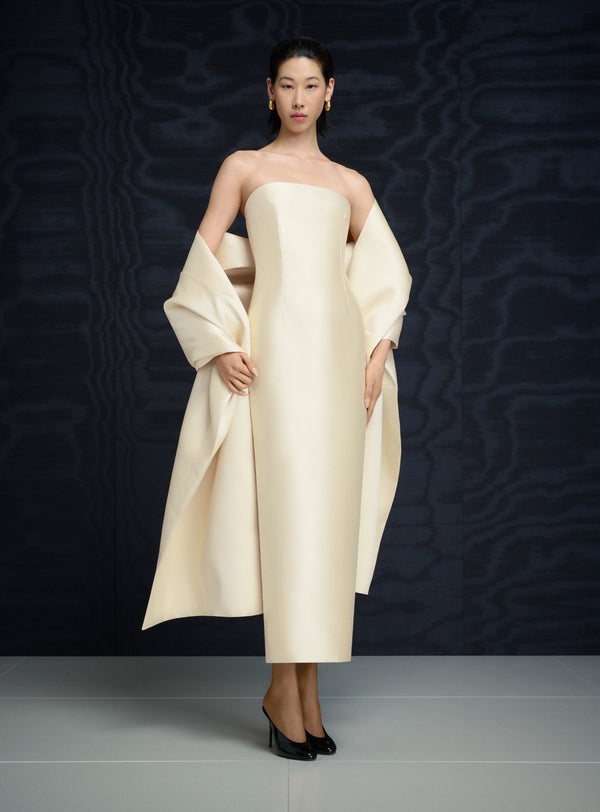 Solace London The Renee Midaxi Dress In Pearl