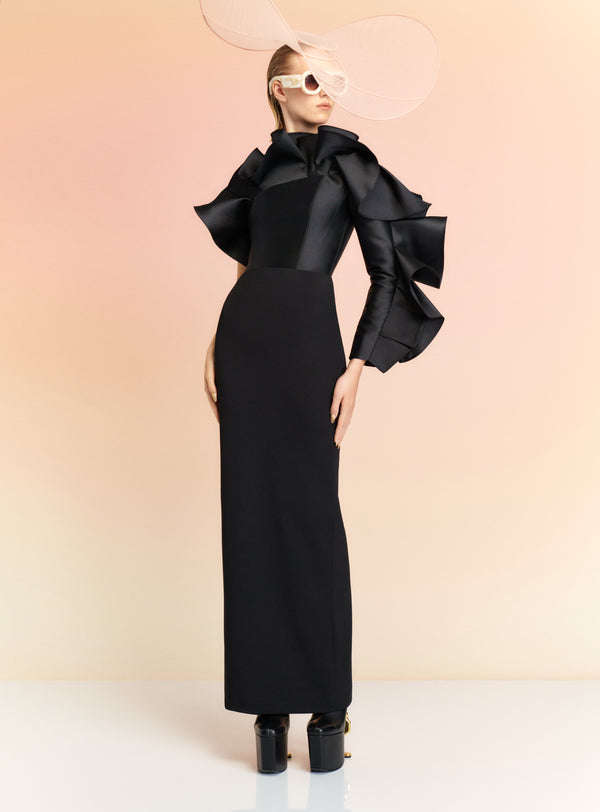 Solace London The Rex Maxi Dress In Black