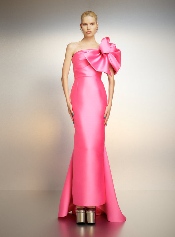 Solace London The Reya Maxi Dress In Pink