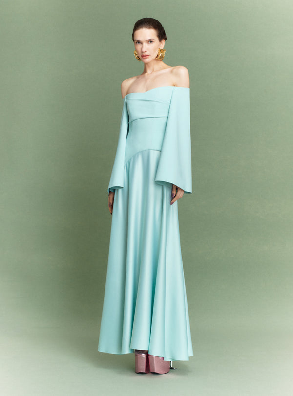 solace london The Rina Maxi Dress in Opal