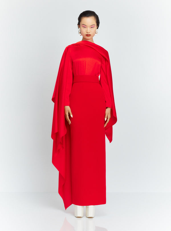 solace london The Rosalia Maxi Dress in Red