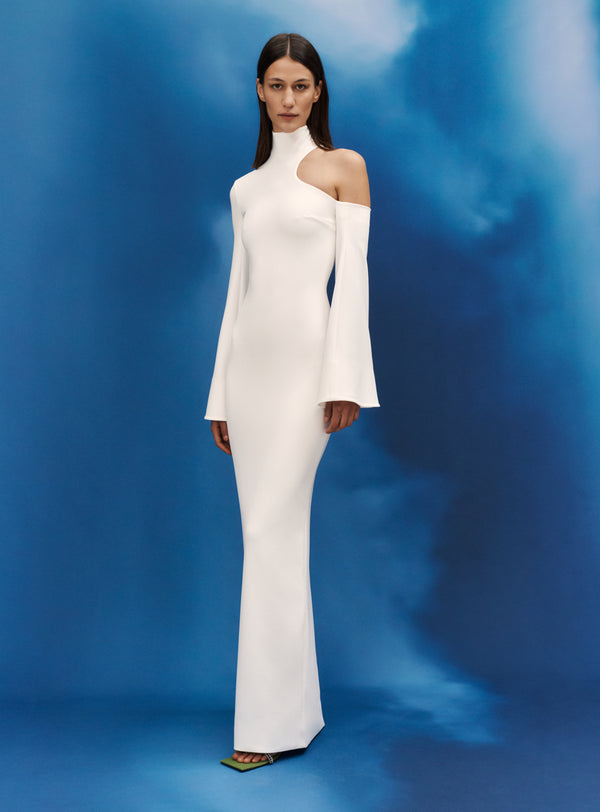 Solace London The Rosetta Maxi Dress In Cream