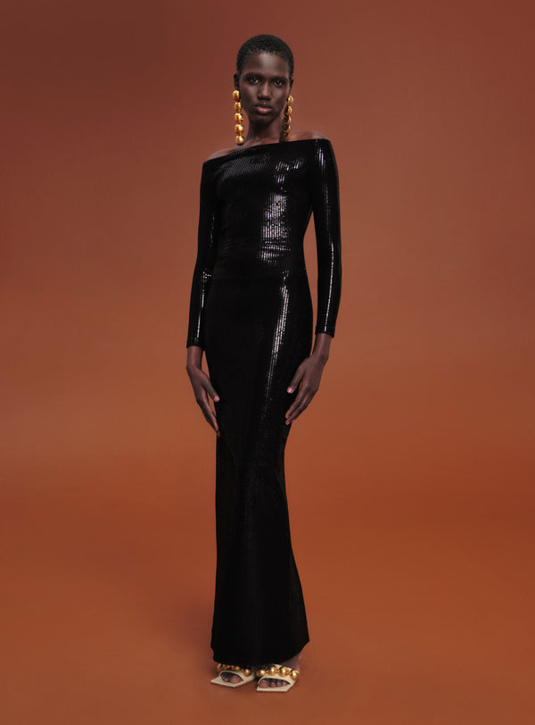 solace london The Ruby Maxi Dress in Black