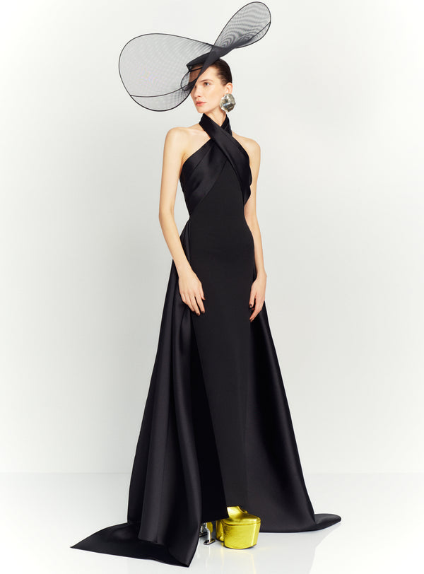 solace london The Rumi Maxi Dress in Black