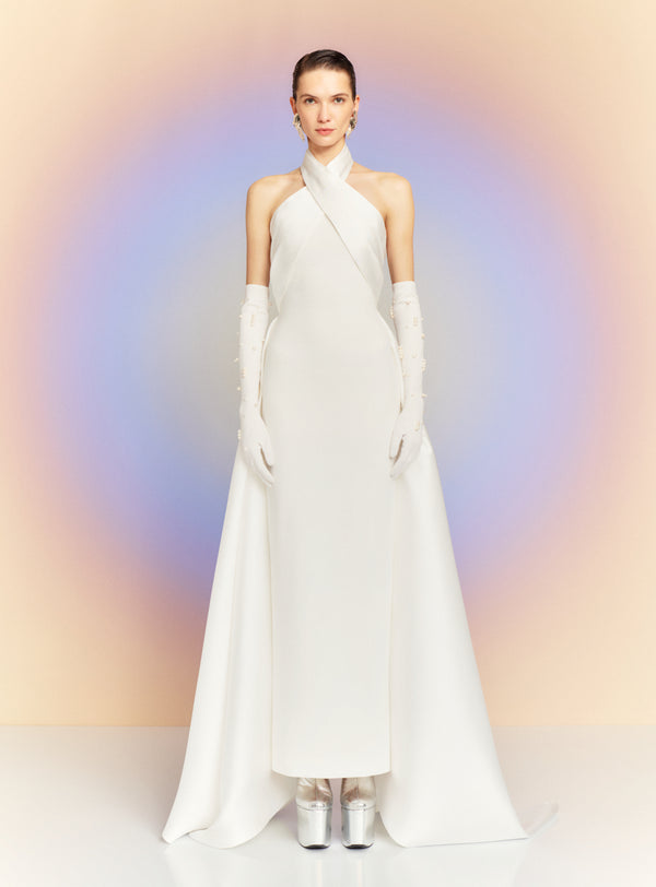 solace london The Rumi Maxi Dress in Cream