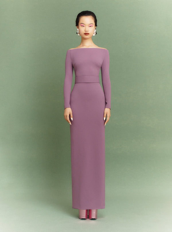 solace london The Sabina Maxi Dress in Acai