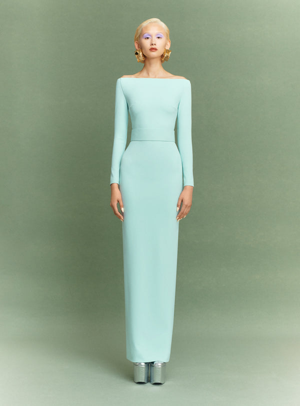 Solace London The Sabina Maxi Dress In Opal