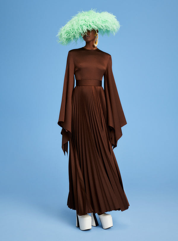 Solace London The Sage Maxi Dress In Mocha