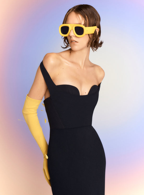 Solace London The Serina Maxi Dress In Black