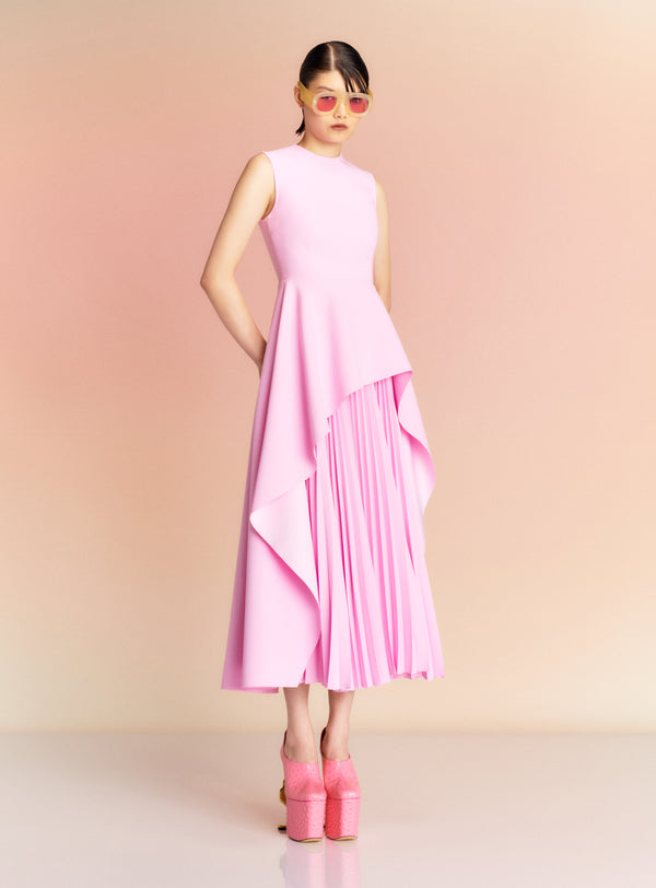 Solace London The Severny Midi Dress In Blush