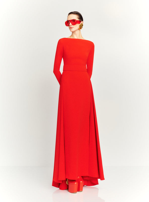 Solace London The Shayla Maxi Dress In Red