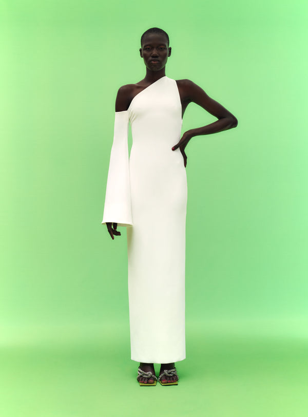 Solace London The Siara Dress In Cream