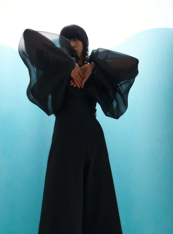 solace london The Sienna Top in Black