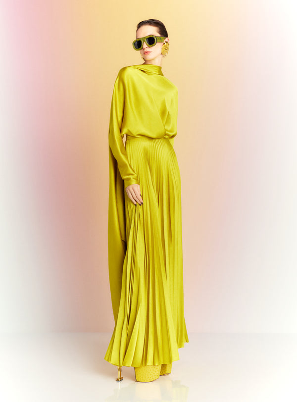 solace london The Soraia Bodysuit in Chartreuse