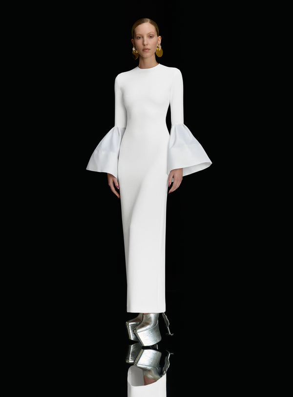 Solace London The Suri Maxi Dress In Cream