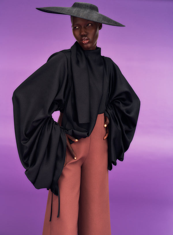 Solace London The Tala Top In Black