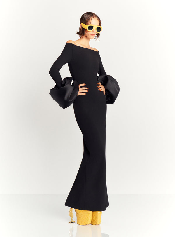 solace london The Talia Maxi Dress in Black