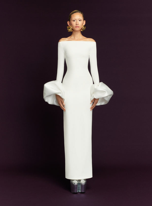 solace london The Talia Maxi Dress in Cream