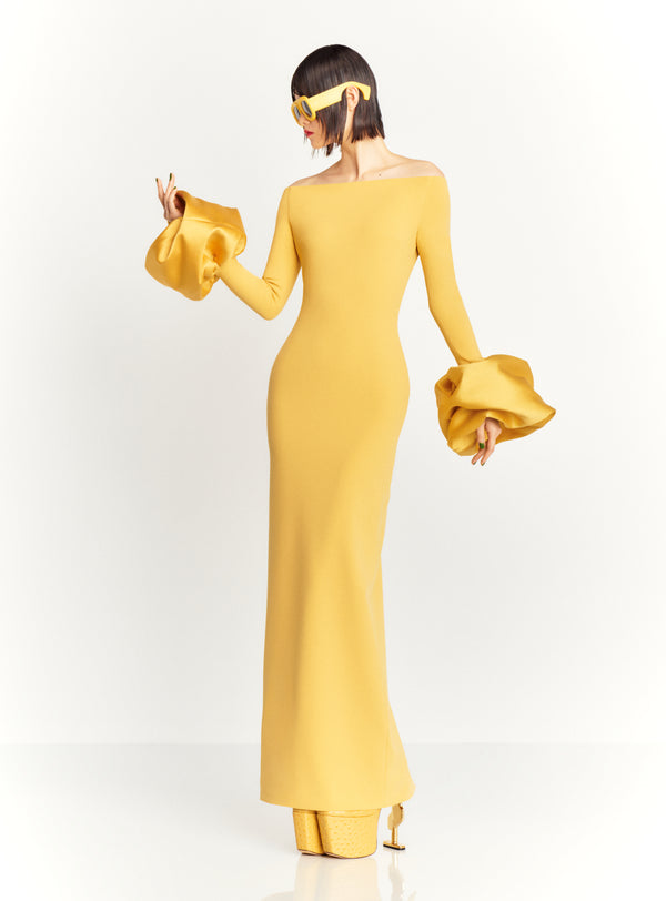 Solace London The Talia Maxi Dress In Sand