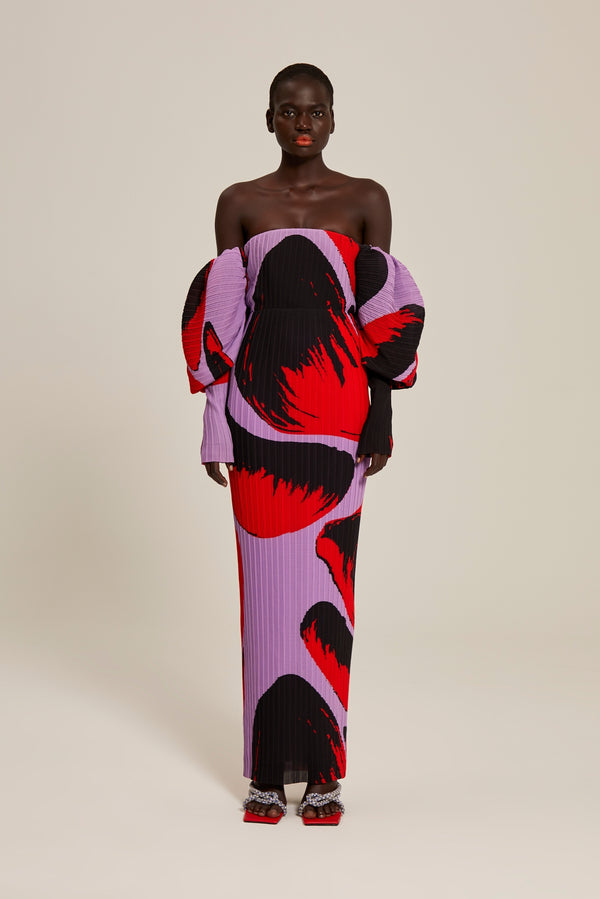 Solace London The Tasmin Dress In Newton Lilac