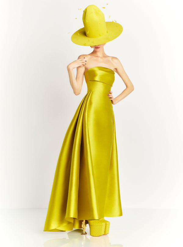 solace london The Tiffany Maxi Dress in Chartreuse