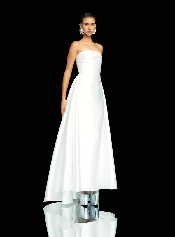 Solace London The Tiffany Maxi Dress In Cream