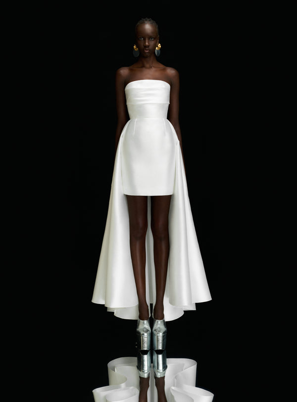 Solace London The Trina Mini Dress In Cream