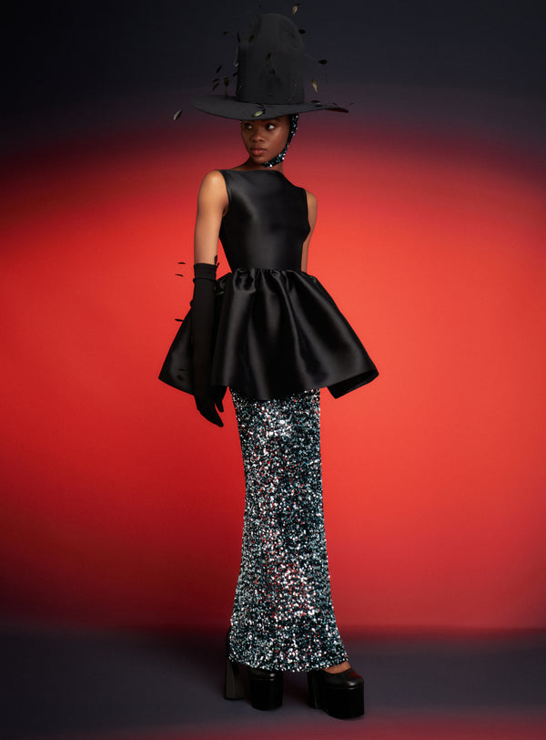 Solace London The Tumie Skirt In Sequin