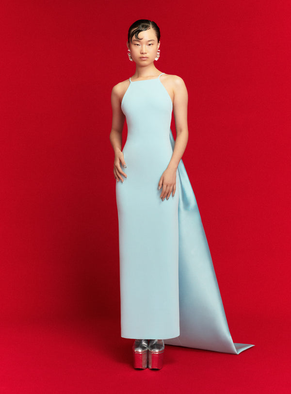solace london The Ulla Maxi Dress in Arctic Blue
