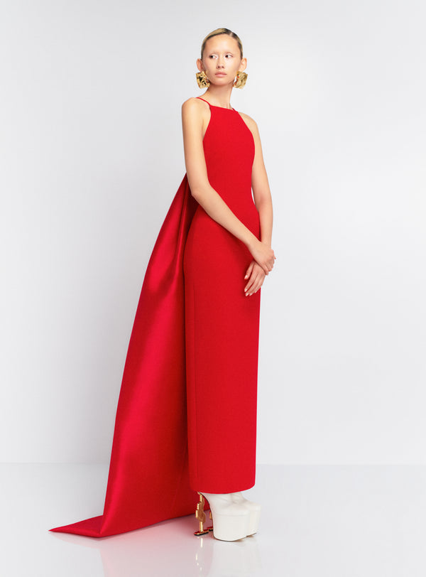 Solace London The Ulla Maxi Dress In Red