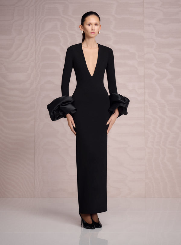 solace london The Valerie Maxi Dress in Black