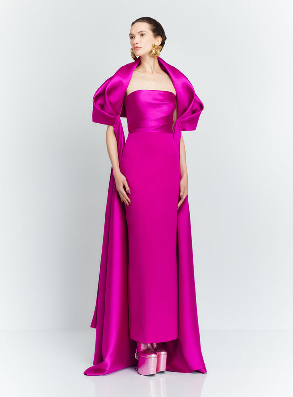 solace london The Vera Maxi Dress in Fuchsia