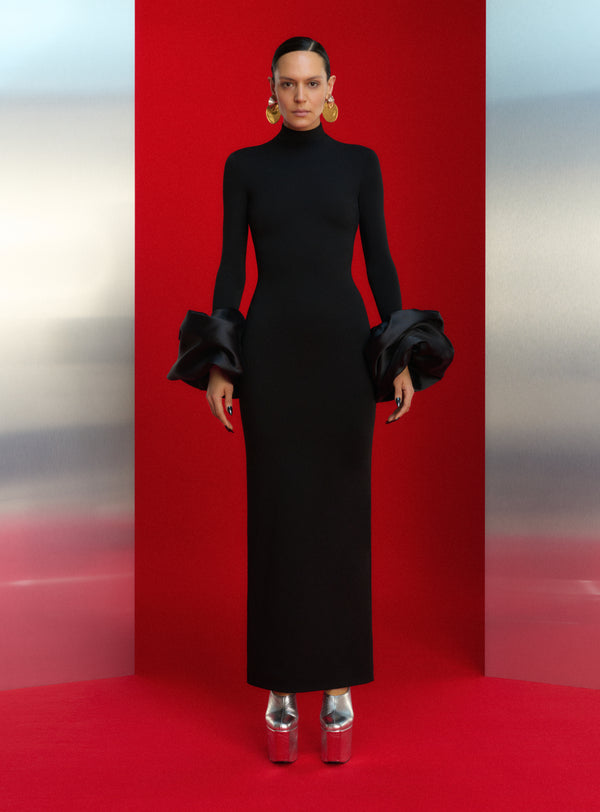 Solace London The Viviana Maxi Dress In Black