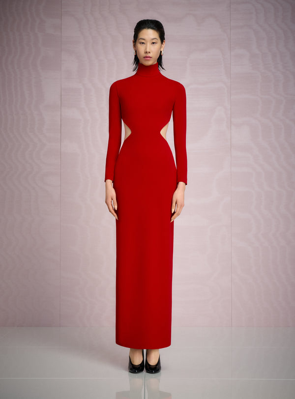 Solace London The Wilma Maxi Dress In Crimson Red
